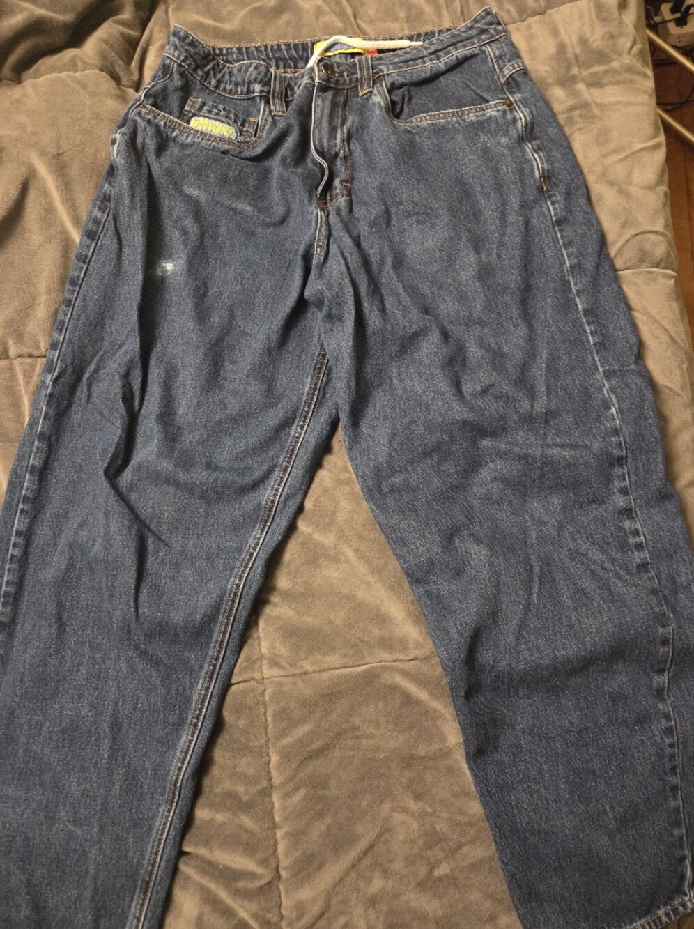 Empyre Men's Dark Blue Relaxed Fit Jeans
